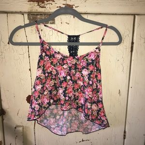 Floral Flowy Crop Top
